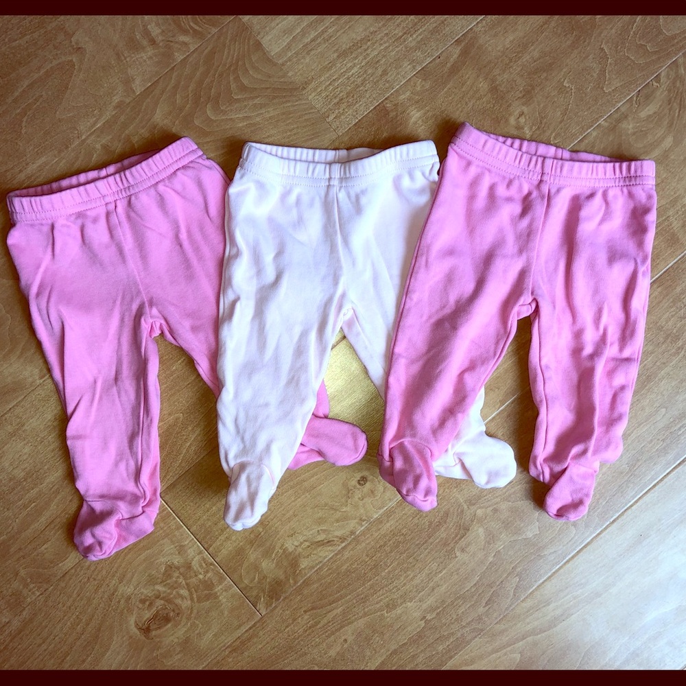 🐥Bundle Girls Newborn Footed Pants